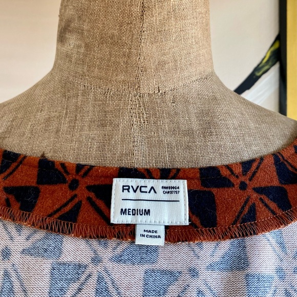 RVCA Two Toned Pattern Cardigan - Picture 7 of 8